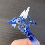 受注制作   Dragon glass pen〈blue〉"ブルー"