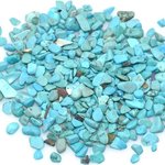 送料無料 100g 天然石さざれチップ 穴なしさざれチップ ターコイズ 5-7mm(100g) N071