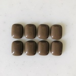 Dark Brown Rectangle Cabochons