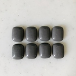 Grey Rectangle Cabochons