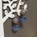 青の和ピアス⭐️アンティーク