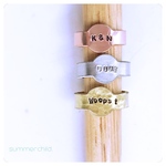 選べる素材と刻印のカスタムリング💍