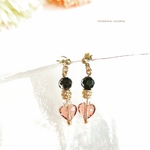 ブラッシュローズハート💖ピアス