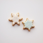 雪の結晶　2P SET アイシングクッキーブローチ