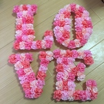 結婚式　LOVEオブジェ　　前撮り　挙式