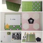 【限定1セット】卒団、卒業、部活引退、誕生日⚽️寄せ書きアルバムのデコレーションセット(118k)