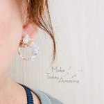 No.127      フラワーのパール付きリング
