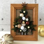 絵画のような…❤　大人クリスマス　スタンドアレンジ★　小
