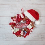 クリスマス☆サンタのキャンディリース【レッド】