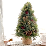 ご予約品 プリザーブドフラワー アレンジ クリスマスツリー 白樺ベース