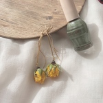 人気シリーズ♥薔薇のドライフラワーピアス