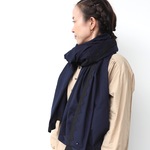 アウトレット品　frame stole / NAVY ×black