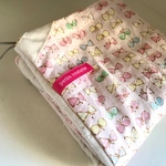 再販■ループ付きガーゼタオ■ribbonちいさなちょうちょ*ピンク