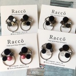 2way ◯◼️＋circle geometry pierce (全4タイプ)ステンレスピアス