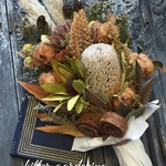 Natural Chic バンクシア＆シープホーン bouquet スワッグ