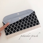 No.750【Sサイズ】モロッカン柄のペタンコポーチ  母子手帳ケース