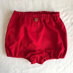 ツイルかぼちゃパンツ イタリアンレッド ベビー 赤