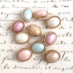 ■ミックスセット■10個入■18mm■ビンテージボタン (5カラー)　 [1030-18] アクセサリーに!