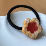 砂糖付きジャムクッキーのヘアゴム♡