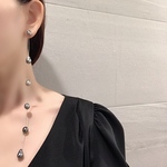 専用ページ　silver タヒチパール　６連　ロング　ピアス　イヤリング
