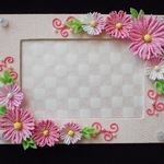 ちりめんコスモスの写真立て《送料込》