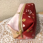 【再販×4】大人気！桜×赤のグラデーションポーチ