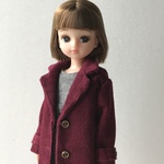 チェスターコート　ボルドー