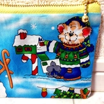 新作USA 猫ちゃんクリスマスミニポーチ