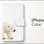 白くまの手帳型スマホケース《iPhoneケース》