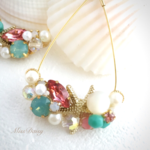 イヤリング/ピアス♡スターフィッシュ♡ビジューフープ♡MissDaisyミスデイジー♡