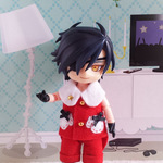 [受注制作] 燕尾シャツのクリスマスセットアップ オビツろいど ねんどろいどどーる ミニスウィーツドール 等