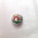 【再販×11】リネンと刺繍のきのこのピルケース
