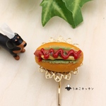 ホットドッグのポニーフック  ミニチュアパン