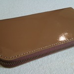ラウンド牛皮エナメル財布　送料込