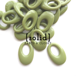 ：6pieces： import  drop charm〈ニュアンスグリーン〉