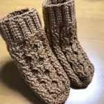 【送料無料】アラン模様風ルームソックス（子供サイズ）