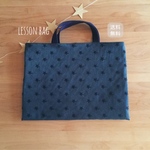 レッスンバッグ　星の刺繍　✴︎indigodenim