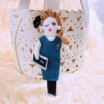 【再販可】ドールチャーム・イニシャル可・MOI Doll