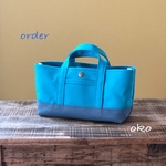 【m様専用】帆布でほっこりミニトート横長 order作品