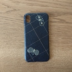 *受注製作*ミナペルホネン*choucho*ブラック×ライトイエロー*mina perhonen*iPhoneケース*iPhoneカバー*スマホケース*スマホカバー