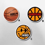 バスケットボール ステッカー　文字入れ無料