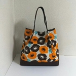 タック入りバッグ　オレンジポピー