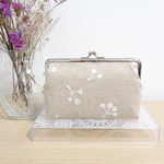 がま口　ペンケース（刺繍の木の実）