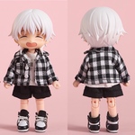 黒のチェックシャツ オビツ11