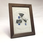 carrey様オーダー品☆犬の手刺繍のポートレート