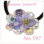 お花の宝石箱　レジンヘアゴム  No.597