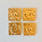 Matte Gold Designed Square Connector