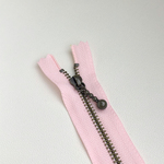 5本組 YKK玉付きファスナー20cm #512 ベビーピンク  (金具：アンティークゴールド)