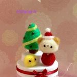 プチサイズ・くまさんのメリークリスマス・ホワイトバージョン