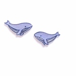 海の生き物　くじら　ピアス/イヤリング